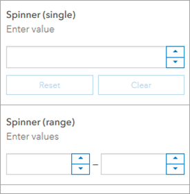 Spinner number selector Spinner number selector
