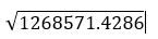 Weighted standard deviation of lines