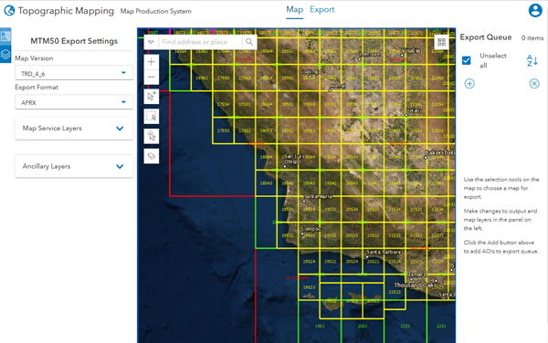 Map Production System app